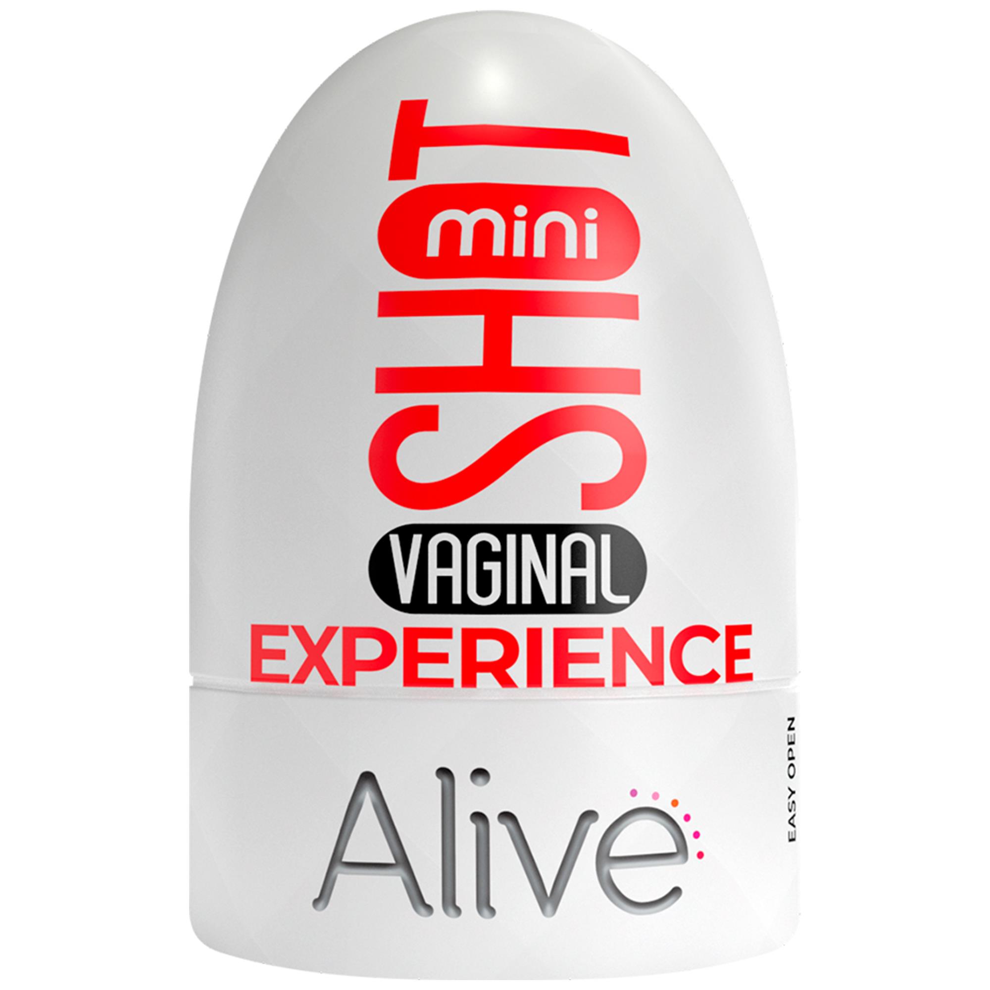 Vaginal Mini Masturbator fra ALIVE – kompakt stroker med stretchbar kanal