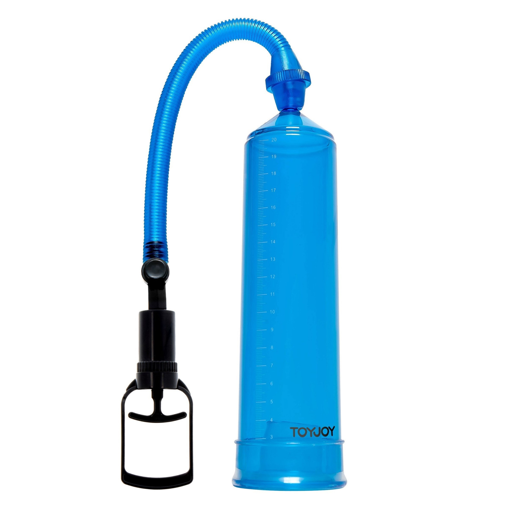 Toy Joy Powerpump Blå - manuel penispumpe med 20 cm cylinder