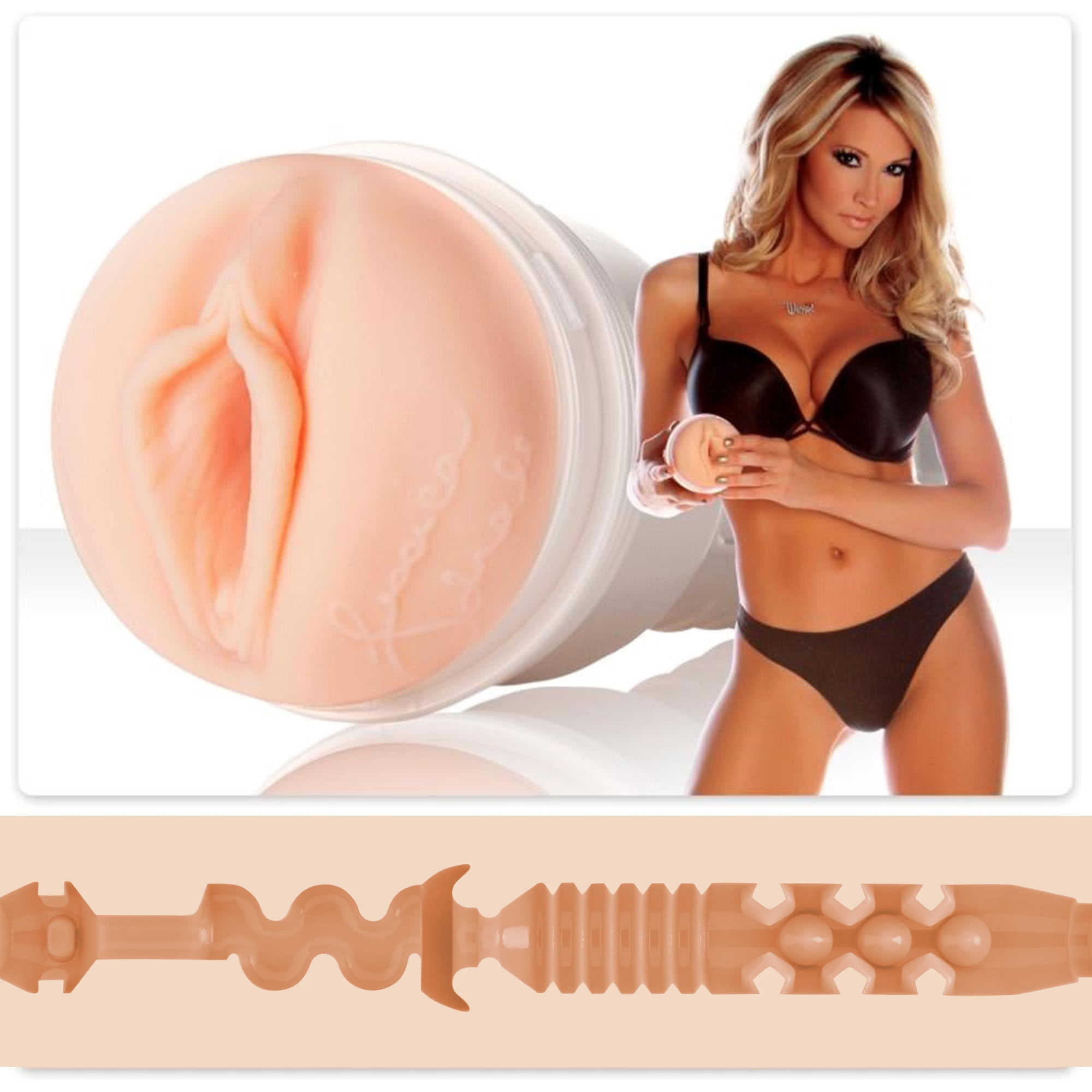 Fleshlight Jessica Drake Heavenly vagina-masturbator i standard ABS-plasthylster