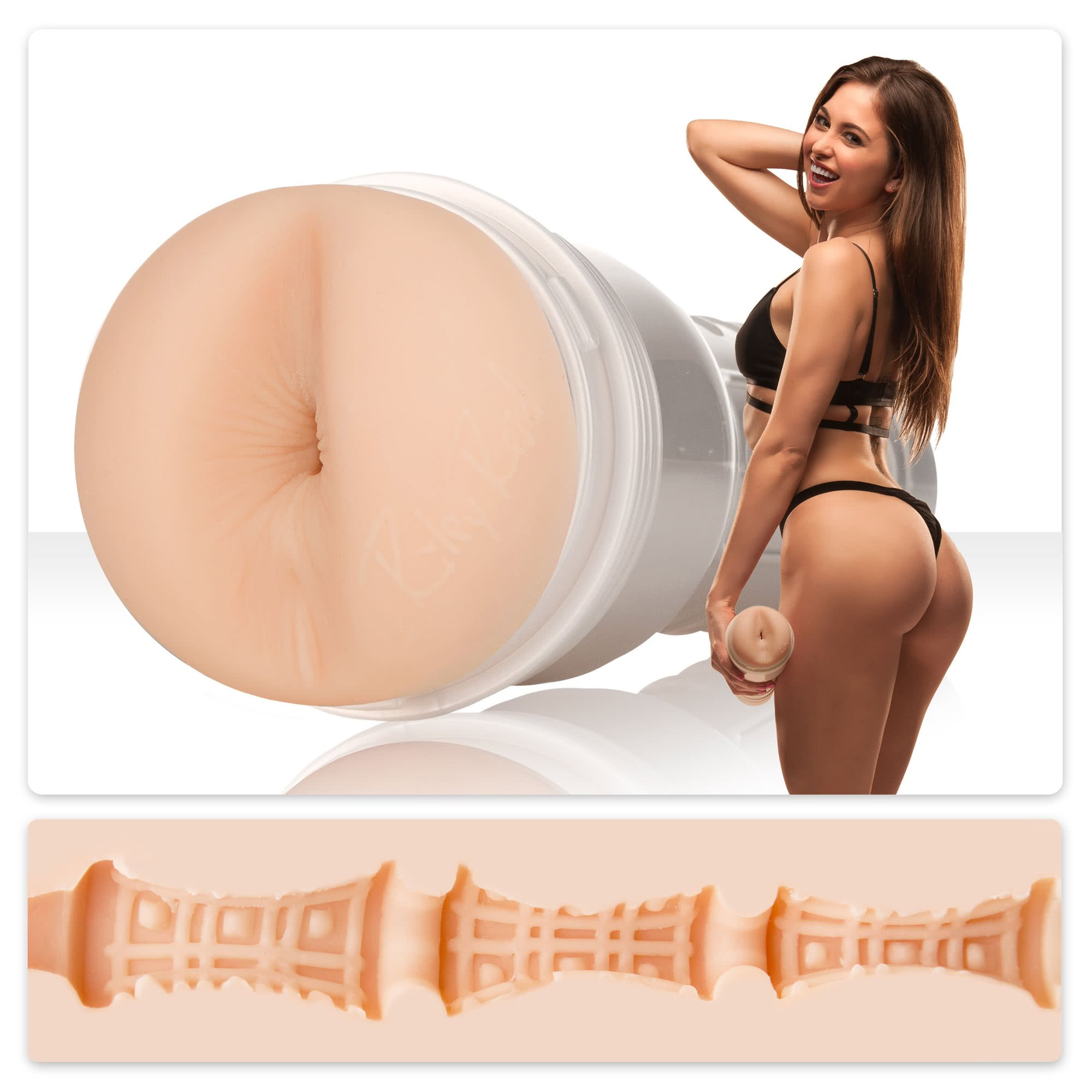 Fleshlight Riley Reid Euphoria anal masturbator set forfra