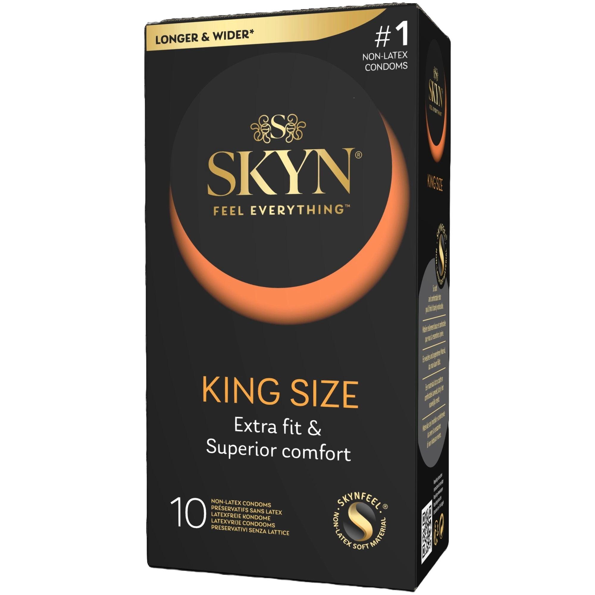 Skyn Condoms Large 10-pack, latexfri kondom i SkynFeel-materiale