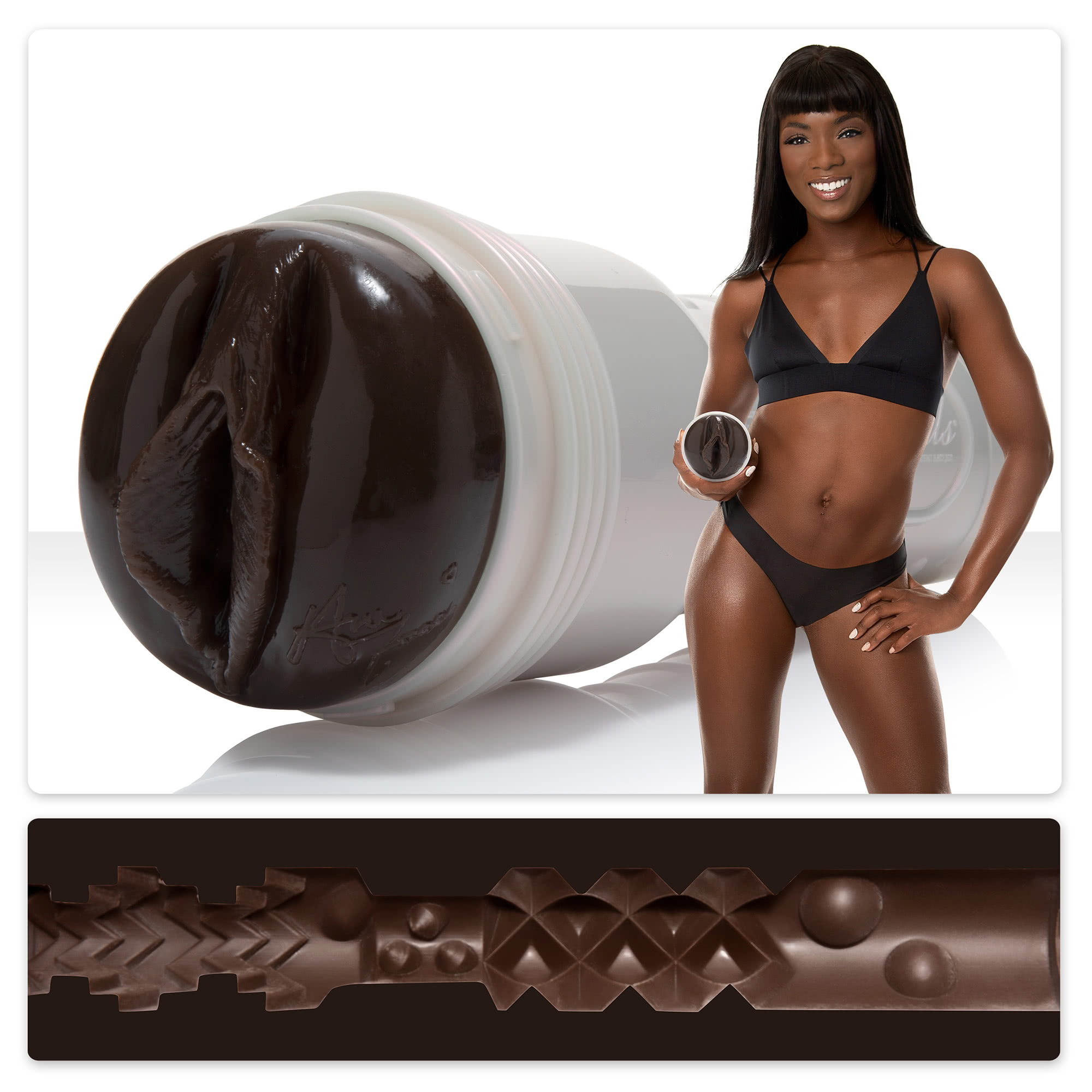 Fleshlight Ana Foxxx Silk vagina-masturbator set fra siden