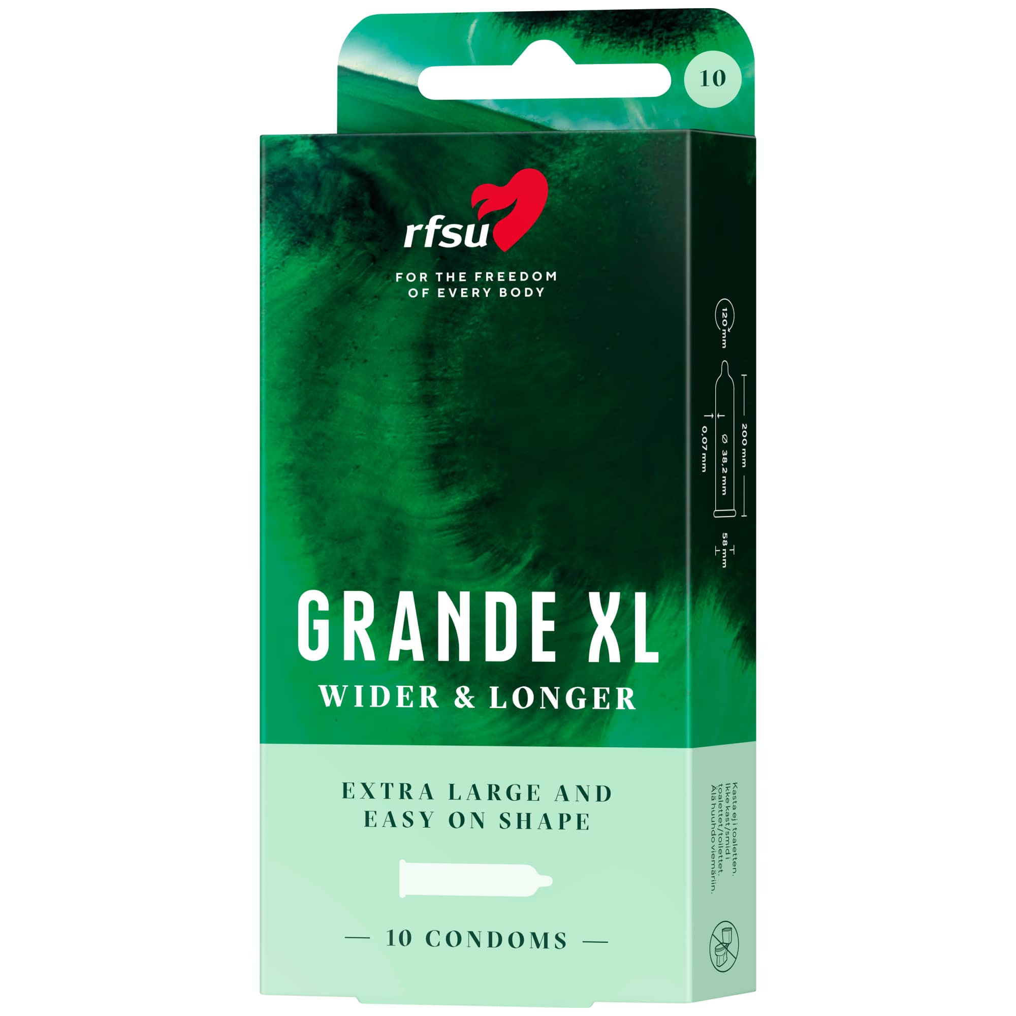 RFSU Grande XL kondomer 10-pak