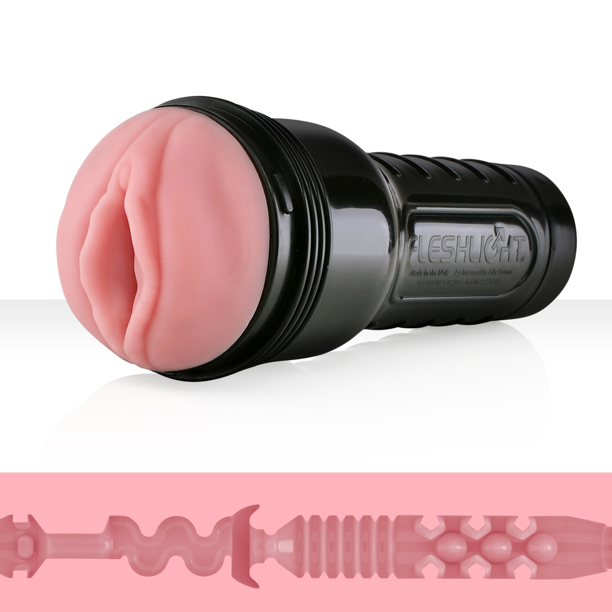 Fleshlight Pink Lady Mini-Lotus masturbator i lyserødt hylster