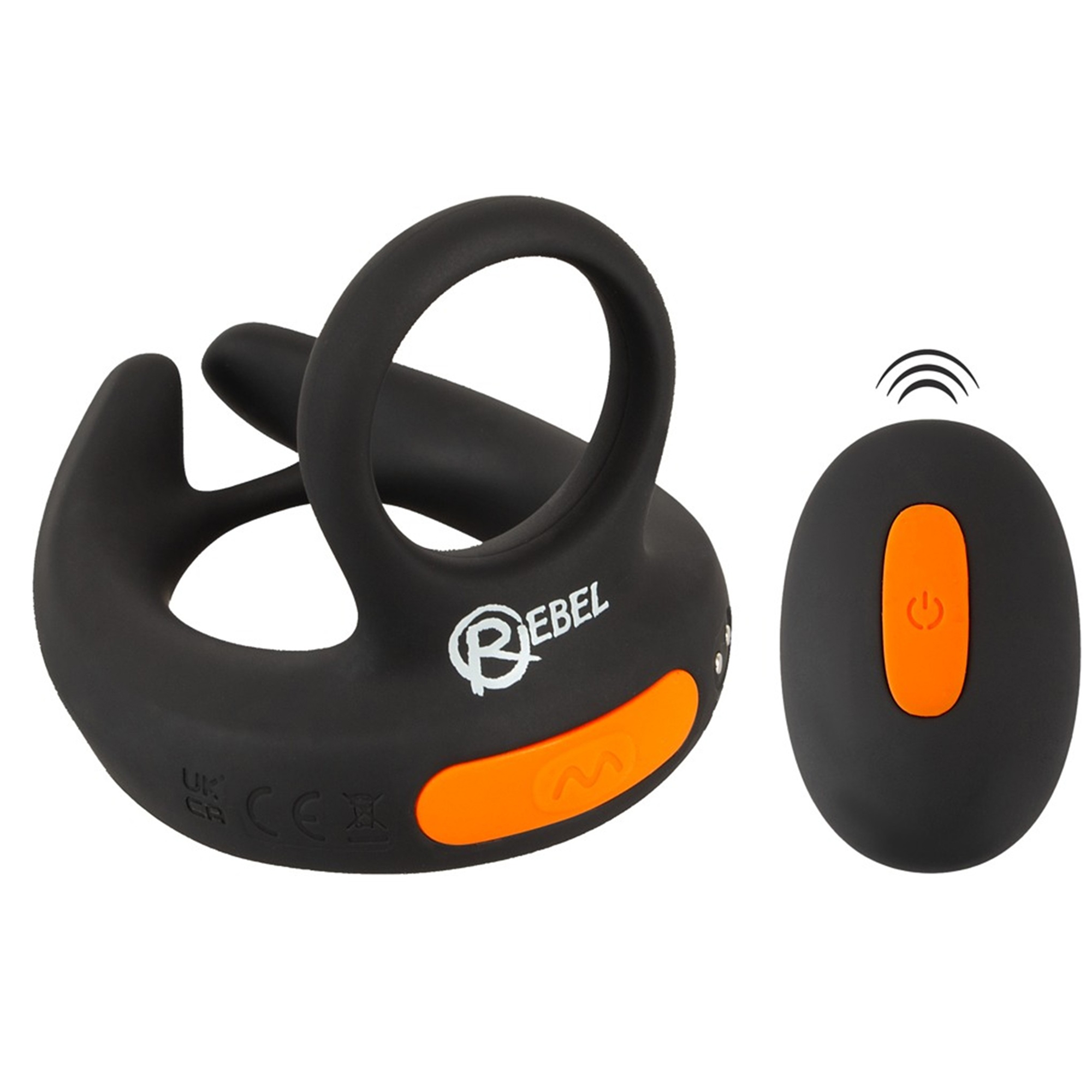 Rebel Scrotum Stimulator With Vibrations dobbeltring med vibration