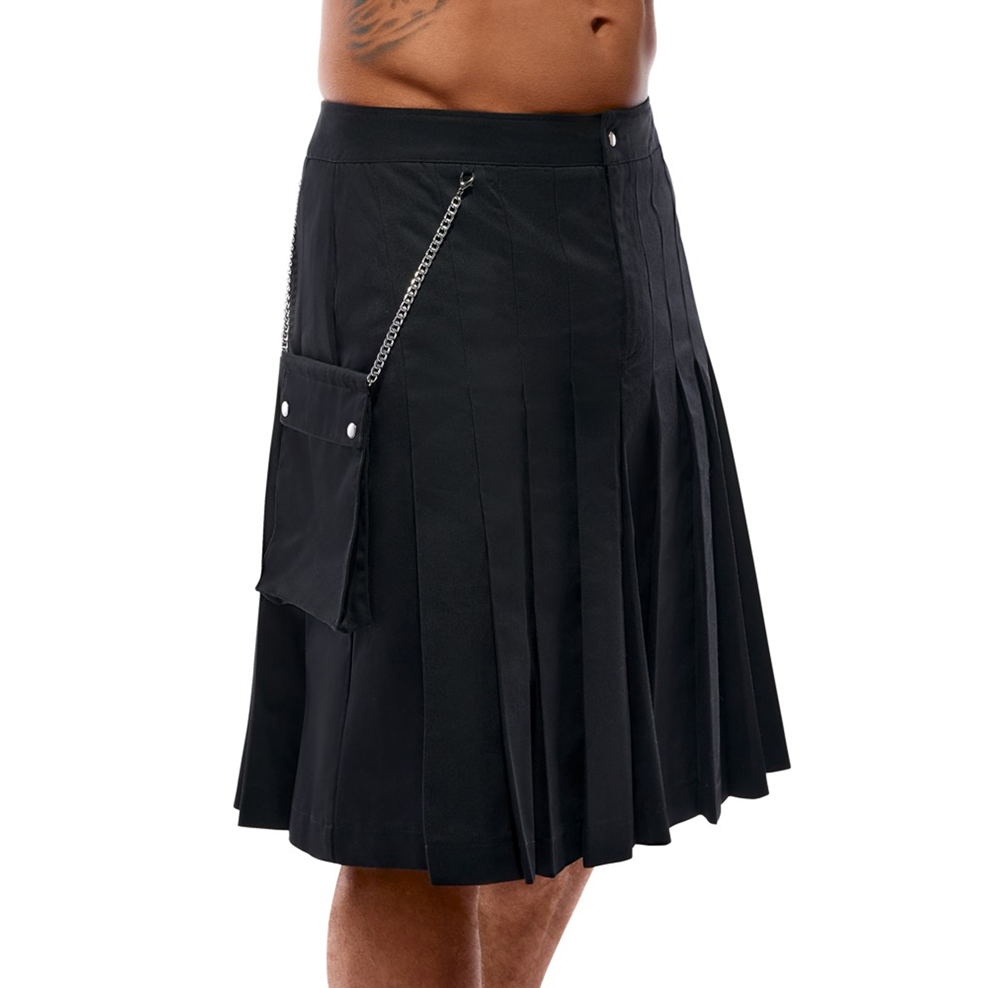 Svenjoyment Kilt Sort M forfra